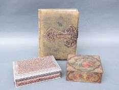 A Carte Visite tooled leather album,