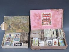 A quantity of John Player & Sons, Wills and other cigarette cards to include cricketers,