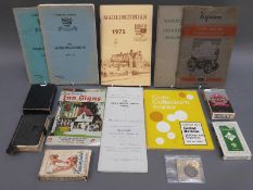 A quantity of ephemera to include playing cards, local interest items,