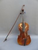 An early 20thC violin with 35.