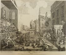 Five political interest Hogarth engravings An Election Entertainment, Canvassing for Votes,