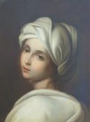 After Guido Reni oil on canvas portrait of Beatrice Cenci, 47 x 35cm,