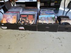 Approximately 300 LPs in various conditions including Queen (11), Bowie (6),