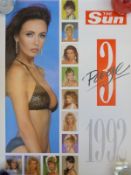 Approximately 20 Page 3 Sun calendars circa 1975-95