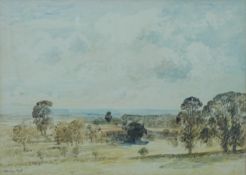 Alfred W Rich (1856-1921) watercolour 'Near Hurstpierpoint' (Sussex) signed lower left,