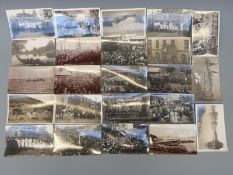 A collection of postcards to include early 20thC photographic examples relating to Hereford by F