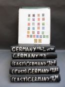 An extensive collection of German stamps in six albums