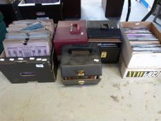 A large quantity of 45s,