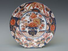A 19thC Japanese Imari plate,