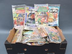 A large quantity of Conan the Barbarian Marvel comics and King Conan