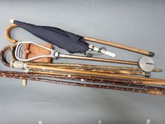 Thumbsticks, parasol,