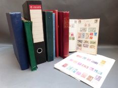 A box of all world stamps in albums and stockbooks,