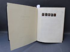 A Hermes album of Great Britain stamps includes four margin 1d black MK red Maltese cross