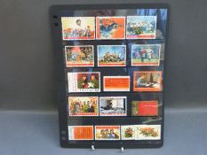 A stockpage of 1960's China stamps including Mao