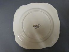A collection of Beswick Ware leaf plates, two salad bowls with servers,