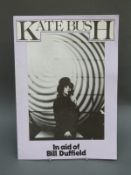 Kate Bush in aid of Bill Duffield 1979 fold out concert programme