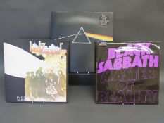 Twenty-five rock albums including Led Zeppelin, Black Sabbath, Pink Floyd, Spirit,