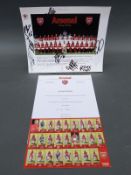 A signed Arsenal 2004/2005 team photograph