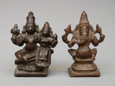 Two 19thC bronze figures of Indian gods 6.