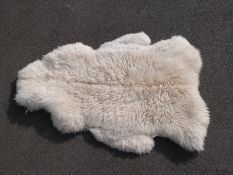 Llama skin rug,