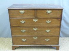 A mahogany chest of two over three graduated drawers (H102 x W110 x D50cm)