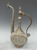 An Eastern copper dallah or similar 40cm tall