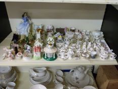 A collection of ceramics to include ten Coalport cottages, Royal Doulton figure Rebecca HN4041,