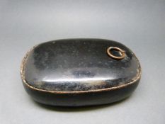 A Chinese papier mache cased pair of lorgnettes