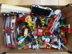 Over 100 Corgi, Dinky, Matchbox and similar diecast model vehicles,