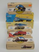 Six Corgi Classics diecast model lorries and tankers Road Transport Shell Scammell Highwayman