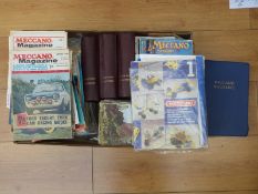 A large collection of mainly 1950's Meccano literature including instructions,