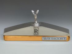 Rolls Royce Silver Shadow radiator top and mascot,