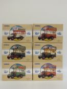 Six Corgi Classics Public Transport diecast model Thornycroft buses Thomas Tilling 96996,