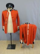Two military uniforms to include a 1959 pattern rank and file Wessex Guards tunic and cap and an