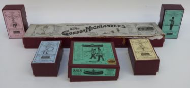 Six Britains model soldiers and soldier sets including Gordon Highlanders,