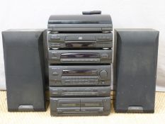 Kenwood record deck and stereo system