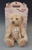 Steiff Teddy bear 1906 with blonde mohair, shaved snout and jointed limbs, 35cm tall,