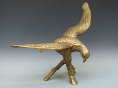 A large brass eagle
