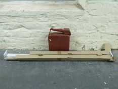 A vintage Eversure petrol can, Travall dog guard for an Audi A4 estate car or similar with fittings,