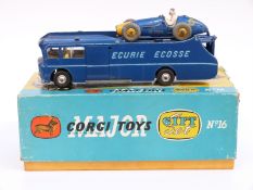Corgi Major Toys diecast model Gift Set 16 Ecurie Ecosse Racing Car Transporter and Three Racing