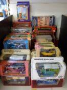 Forty-three Matchbox Models of Yesteryear diecast model vehicles including Stephenson's Rocket,