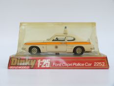 Dinky 1:25 scale diecast model Ford Capri Police Car 2253,