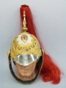 A ceremonial full dress helmet for the Household Cavalry