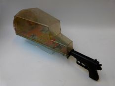 Marx Crow Shoot Target Game with clockwork motor and Marx .45 pistol.