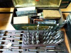 A quantity of taps and dies,