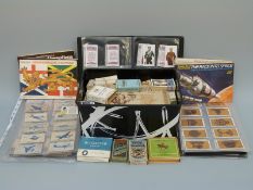 A collection of cigarette cards to include British aircraft and railway locomotives by Turf,