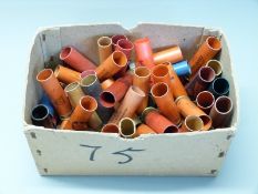 Seventy-five primed empty 12 and 20 bore shotgun cartridges including Holland & Holland,
