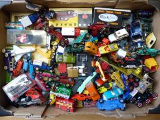 Over one hundred Dinky, Vanguards, Corgi, Matchbox and similar diecast model vehicles,