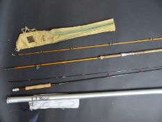 Two fishing rods, one a Hardy Brothers Palakona No.