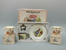 Wedgwood Thomas the Tank Engine nursery set and Bunnykins mugs